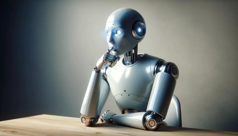Les limites de l'IA : pourquoi ChatGPT n'est pas vraiment « intelligent » Artificial Intelligence Robot Thinking Desk
