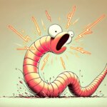 Electric Shock Worm Cartoon