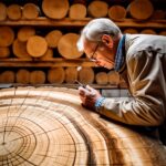 Analyzing Tree Rings Art Concept