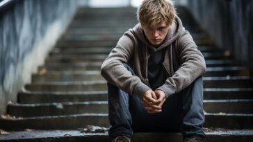 Teen Depression Boy Concept Art