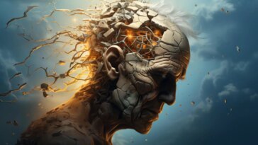 Brain Inflammation Dementia Concept Art