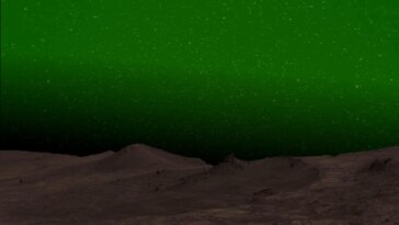 Mars dévoile son secret nocturne : découverte d'une lueur verte fascinante
