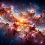Merveilles cachées : le télescope spatial Webb détecte des structures inexpliquées au cœur de la Voie lactée Milky Way Sagittarius C Art Concept