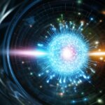 Neutrino Particle Physics Art Concept