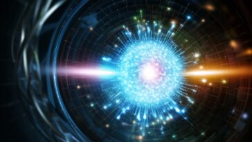 Neutrino Particle Physics Art Concept