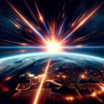 Pas de science-fiction : la Terre touchée par une particule inconnue à très haute énergie Cosmic Ray Strikes Earth Art Concept