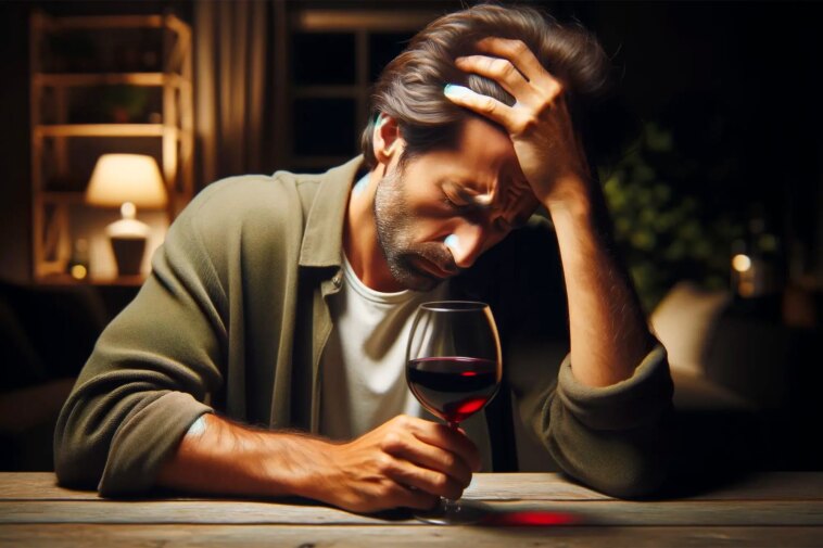 Percer le mystère : pourquoi le vin rouge provoque des maux de tête chez certaines personnes Red Wine Headache Art Concept
