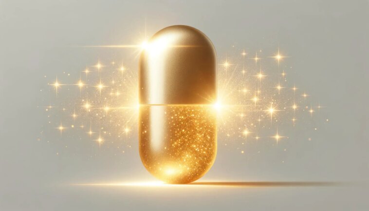Golden Pill Shimmering