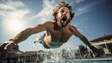 Belly Flop Mechanics Physics Experiment