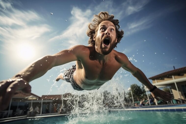 Belly Flop Mechanics Physics Experiment