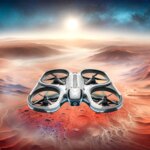 Drone on Mars Art Concept