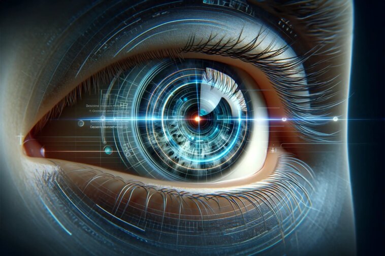 Regarder vers l'avenir : les scanners oculaires révèlent les marqueurs de la maladie de Parkinson 7 ans plus tôt Eye Scan Art Concept