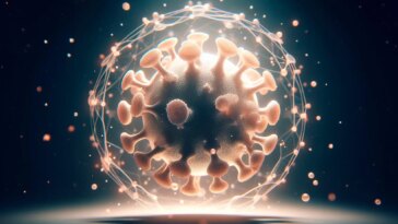 COVID Virus Shield Art Concept Illustration