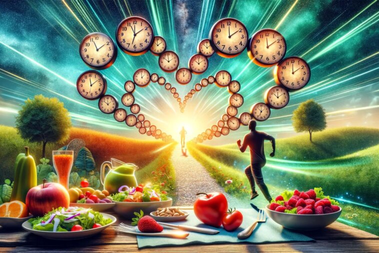 Healthy Heart Anti Aging Art Concept