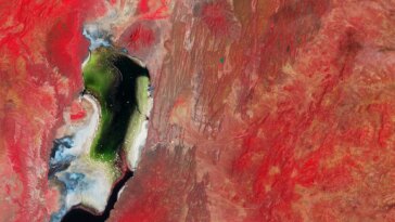 Salty Lakes From Space