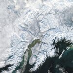Snowpocalypse Now : Anchorage bat les records de chutes de neige Satellite View Anchorage Alaska October 2023 Annotated