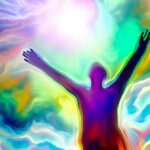 Spray nasal à la kétamine : un facteur révolutionnaire pour la dépression résistante aux traitements ? Uplifting Psychedelic Experience Art Illustration