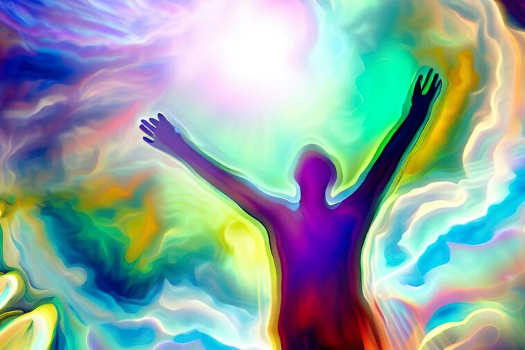 Uplifting Psychedelic Experience Art Illustration