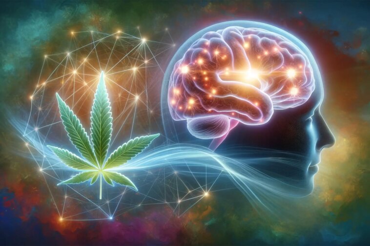 Brain Effect Cannabis Art Concept
