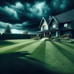 Stormy Skies House Lawn