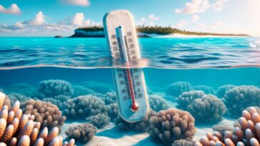 Warming Ocean Water Art Concept