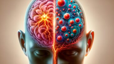 Neuroscience Brain Comparison Art Concept