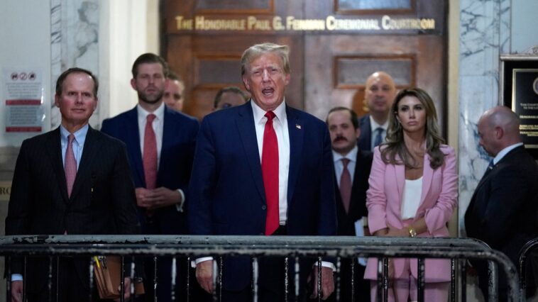 Donald Trump refuse de lancer une nouvelle crise de colère à la barre des témoins Donald Trump refuse de lancer une nouvelle crise de colère à la barre des témoins