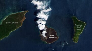 Anak Krakatau December 2023 Annotated