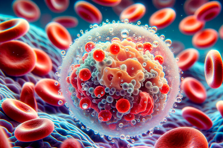 Cells in Bloodstream Art Concept