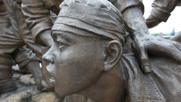 A Korean war memorial; cc Bryan Dorrough, modified. The Korean War peace process suggested as a possible model that Western leaders can learn from in Ukraine.