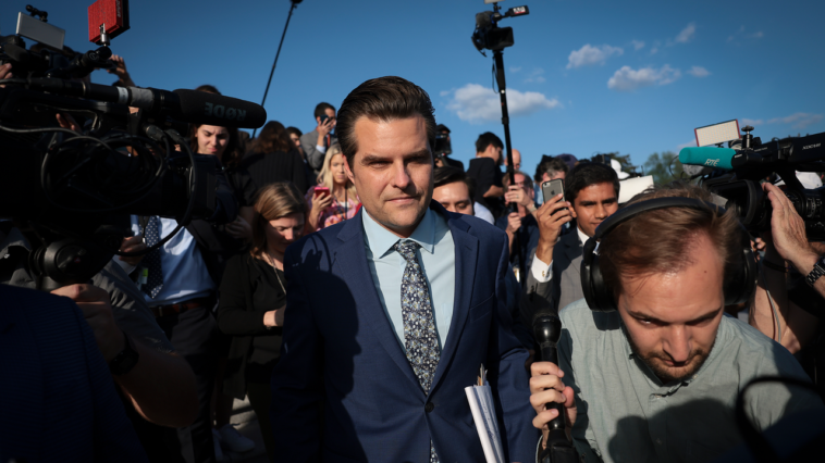 Le comité d’éthique de la Chambre arrive-t-il pour Matt Gaetz, George Santos-Style ?