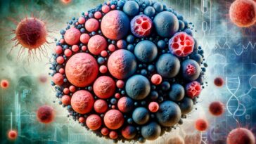 Cell Growth Art Concept