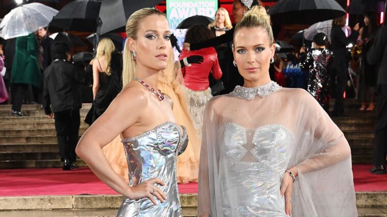 Les nièces jumelles de la princesse Diana incarnent Beyoncé dans des robes scintillantes aux British Fashion Awards