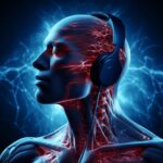 Médecine mélodique : des scientifiques découvrent un moyen simple de réduire l'intensité de la douleur physique Pain Headphones Abstract