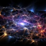 Dark Matter Distribution Universe Art Concept Illustration