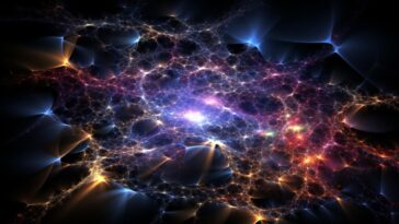 Dark Matter Distribution Universe Art Concept Illustration