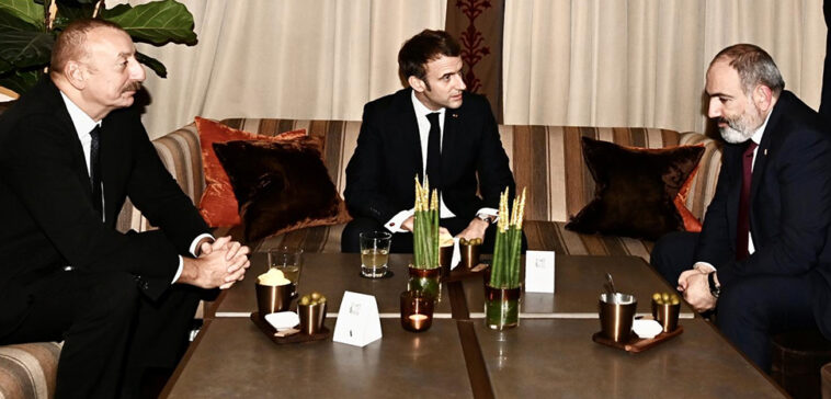 Trilateral meeting in 2021; cc president.az, modified, https://president.az/en/articles/view/54638/images