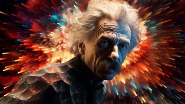 Einstein Gravity Relativity Spacetime Art Concept Illustration