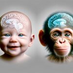 Primate Brain Development Concept