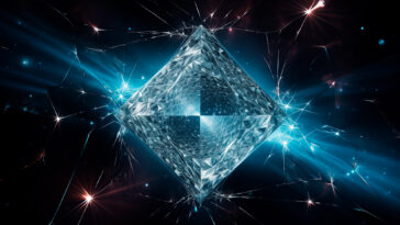 Diamond Physics Art Concept