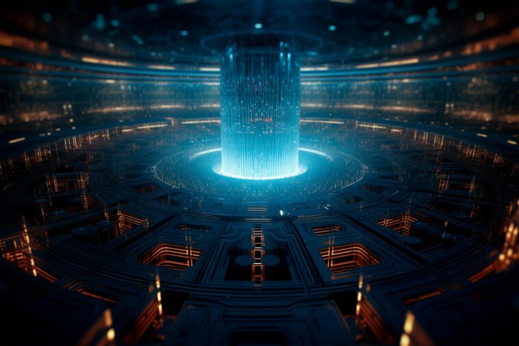 Quantum Processor Art Illustration