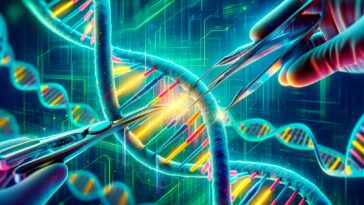 Genetic Editing DNA Concept