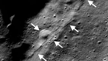 Wiechert Cluster of Lobate Scarps