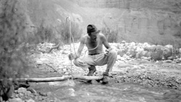 La Rue Collects Measurementss From Nankoweap Creek