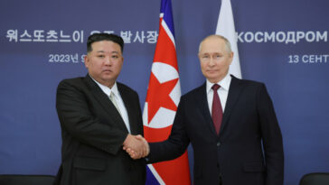 cc KCNA.kp, modified, https://commons.wikimedia.org/w/index.php?search=kim%20jong-un&ns0=1&ns6=1&ns12=1&ns14=1&ns100=1&ns106=1#/media/File:Kim_Jong_Un_Putin_2023.jpg