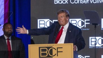 Trump : les électeurs noirs m'aiment à cause de problèmes juridiques, photo