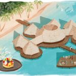 Ce complexe hôtelier des Maldives propose des repas du jardin à la table et des fouilles opulentes