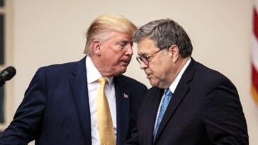 Donald Trump accepte l'approbation de Bill Barr en laissant entendre qu'il est un pot de saindoux