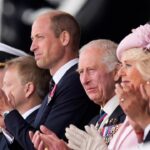 Le roi Charles honore le « courage » et la « résilience » des anciens combattants, la reine Camilla visiblement émue lors du service du jour J