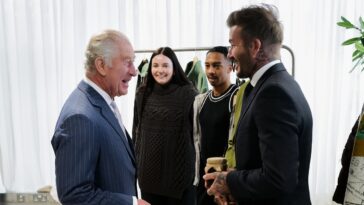 David Beckham et le roi Charles sont amis apiculture